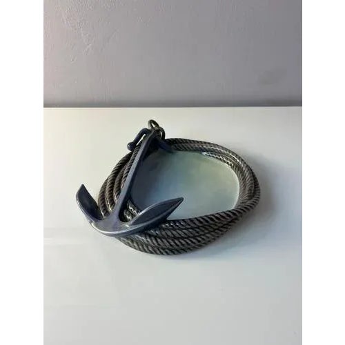 Model 2377 Bowl with Rope and Anchor by Bing & Grøndahl For Sale - Image 4 of 11
