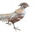 Rustic Italian Silver-Plated Bronze Pheasant Sculptures, 1970, Set of 2 For Sale - Image 3 of 9