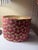 Lamp Shade Drum With Gretchen Punch “Regal” Floral Velvet Maroon & Green Designer Fabric For Sale - Image 4 of 7