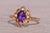 2000 - 2009 The Aveline: Amethyst and Diamond Ring in 14K Yellow Gold For Sale - Image 5 of 11