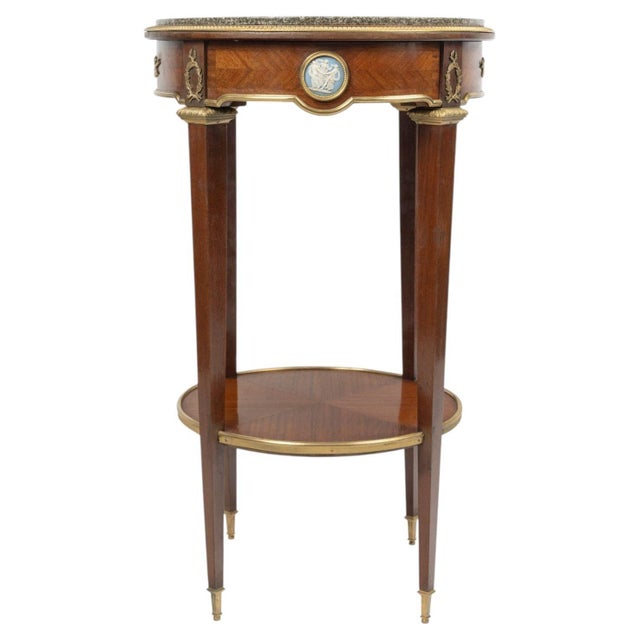 19th Century Napoleon III Louis XVI Pedestal Table For Sale - Image 9 of 9