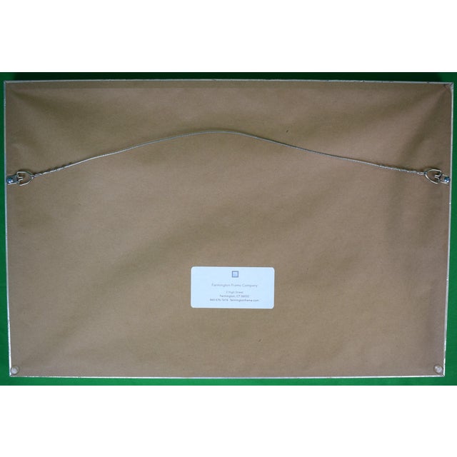 Traditional Slim Aarons Polo Match at the Myopia Hunt Club C1974 Framed Color Double Plate For Sale - Image 3 of 4