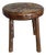 Early 20th C Primitive Round Stool For Sale
