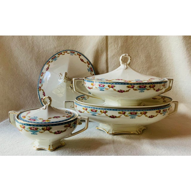 1920s Covered Bone China Tureens - Set of 3 For Sale - Image 13 of 17