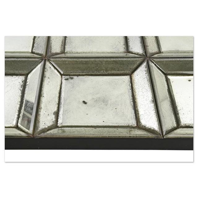 Beveled Faceted Glass Mirror For Sale - Image 5 of 8