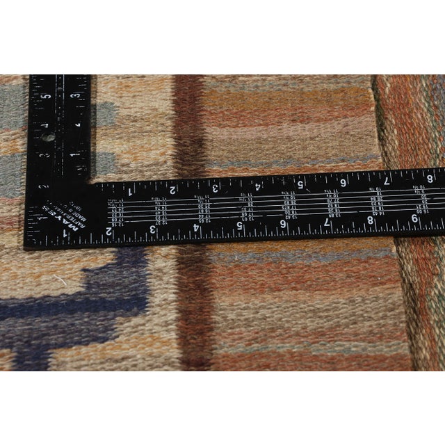 Vintage Swedish Scandinavian Rollakan Rug - 06'07 X 07'00 For Sale In Dallas - Image 6 of 9