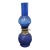 Vintage Avon Cobalt Blue Glass 8.5” Oil Lamp Hong Kong Hobnail Base 1950s-70s For Sale