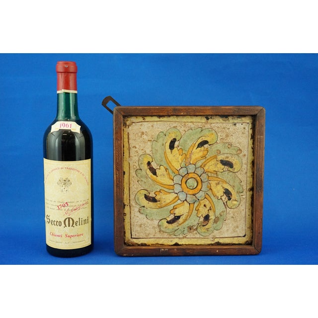 Antique Sicilian Ceramic Tile from Caltagirone, 1500s For Sale - Image 11 of 18