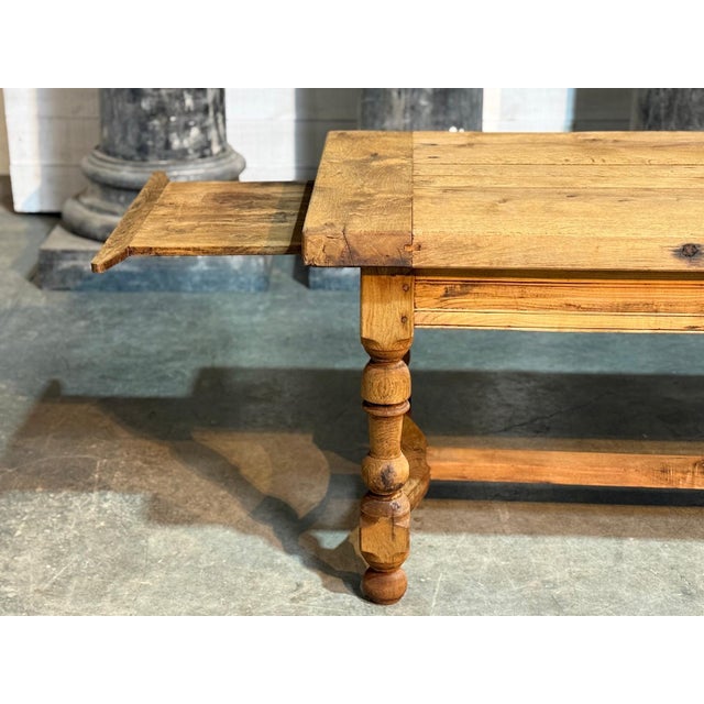 French Oak Farmhouse Dining Table, 1920 For Sale - Image 13 of 18