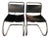 Pair of ca.1980 Attributed to Mies van der Rohe Mr10 Dining Chairs For Sale