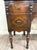 Early 20th Century Antique Art Nouveau Walnut Vanity With Adjustable Mirror For Sale - Image 5 of 15