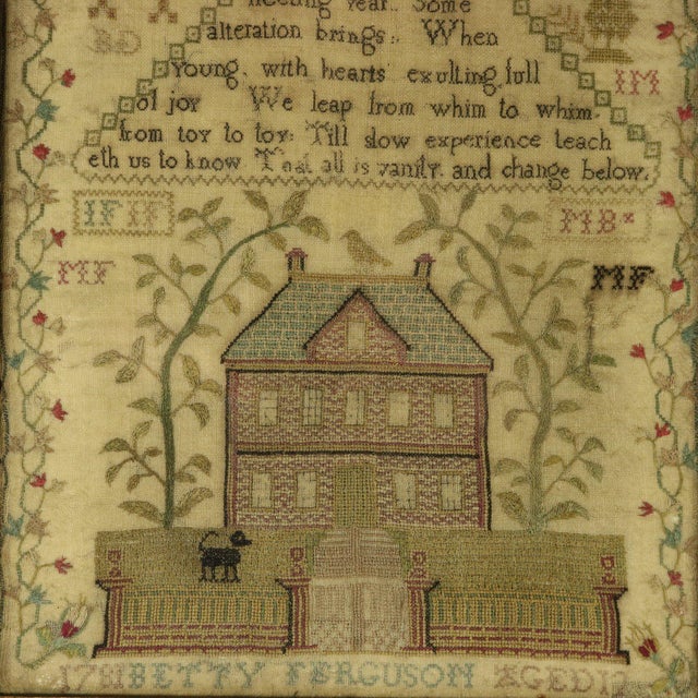 Traditional Antique Scottish Sampler, 1781, by Betty Ferguson For Sale - Image 3 of 18