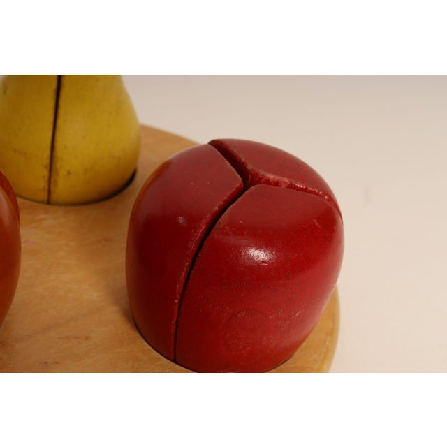 Vintage Creative Playthings Wooden Fruit Puzzle / Instructional Toy For Sale - Image 9 of 12