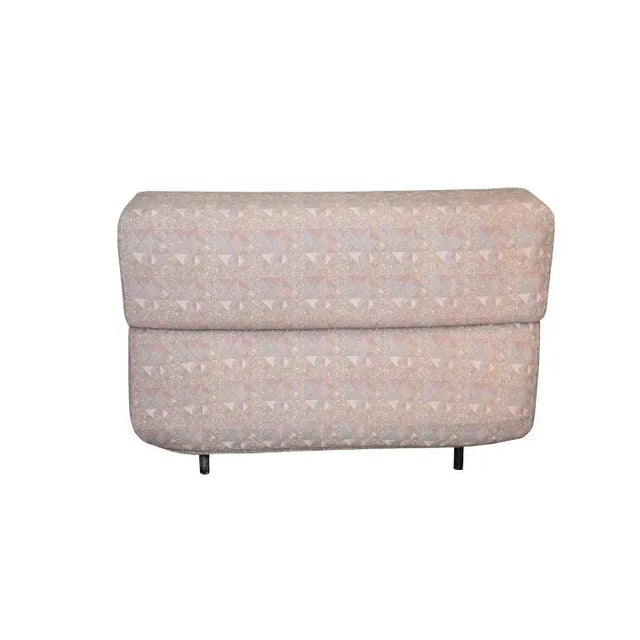 Mid-Century Modern Mid Century Modern Low Modular Square Upholstered Chair With Back For Sale - Image 3 of 5