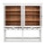 Art Deco Swedish Gustavian Glazed Display Cabinet in White For Sale - Image 3 of 10