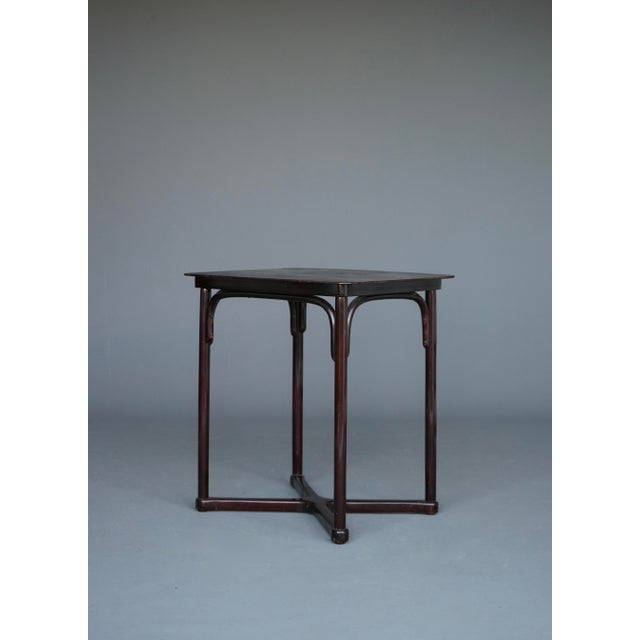 Modern Small Art Nouveau Side Table in Beech from Jacob & Josef Kohn, 1890s For Sale - Image 3 of 13