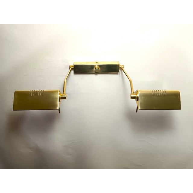 Metal Mid-Century Dual Articulated Brass Sconce from Luci Italia, 1980s For Sale - Image 7 of 17