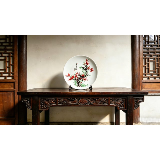 W-26cm,H-3cm Experience the beauty and elegance of Chinese history with our Chinese Vintage Porcelain Handcrafted with...