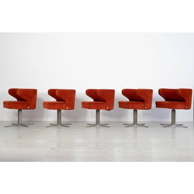 Five Poney Swivel Chairs by Gianni Moscatelli for Formanova, Italy, 1970s, Set of 5 For Sale - Image 13 of 18