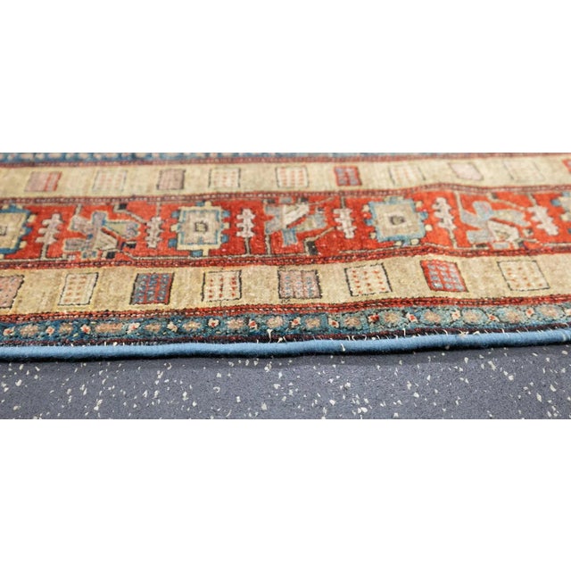 Antique Senneh Rug 4'4'' x 5'6'' For Sale - Image 4 of 8