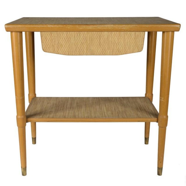 Mid-Century Modern Shelf Table with Drawer, Italy, 1960s For Sale - Image 3 of 10
