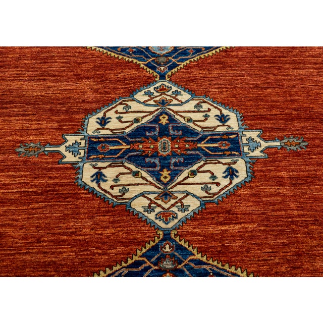 Oriental Handmade Rug 8'10" x 11'10" For Sale - Image 4 of 4