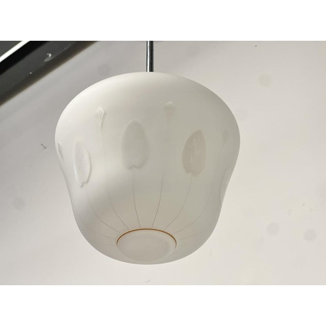 Mid-Century Swedish Modern Opaline Glass Pendant, 1950s-1960s For Sale - Image 6 of 11