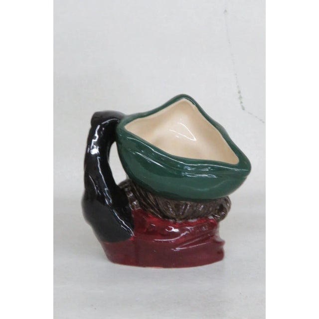 English Royal Doulton Dick Turpin D6535 English Ceramic Small Character Mug Jug For Sale - Image 3 of 11