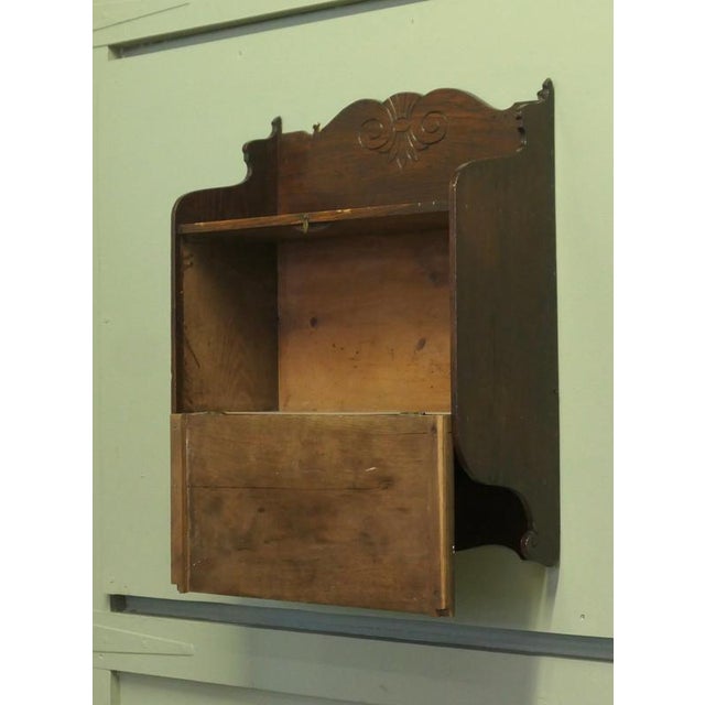 2000 - 2009 Carved Oak Wall Cupboard For Sale - Image 5 of 7