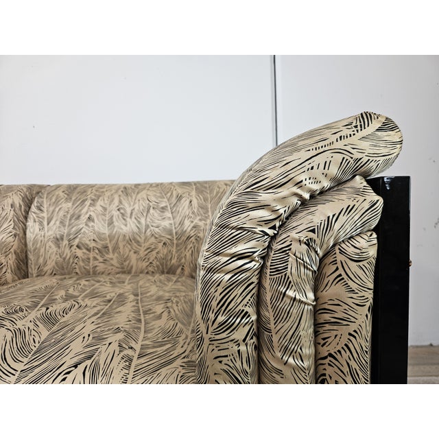 Modular Sofa in Silk and Lacquered Wood by Pierre Cardin, 1970, Set of 5 For Sale - Image 9 of 18