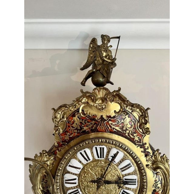 Napoleon III Marquetry Inlaid Eight Day Longcase Clock, 1870s For Sale - Image 10 of 16