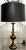 Beautiful Vintage Stiffel Brass Table Lamp With Polished Black Shade For Sale - Image 12 of 12