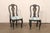 Wood French Country Pair Painted Chairs, 19th C. For Sale - Image 7 of 11