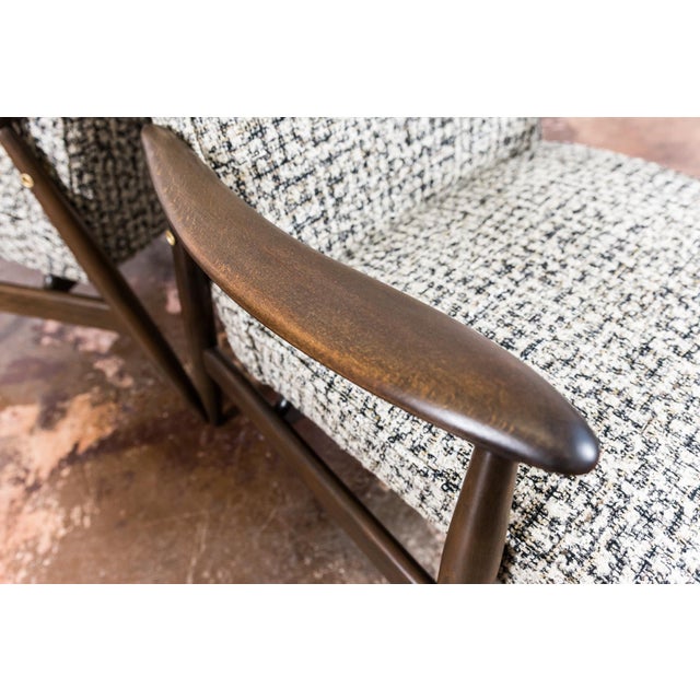 Beige Mid-Century GFM 87 Armchair by Juliusz Kędziorek for GFM, Poland, 1960s For Sale - Image 8 of 14