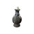 Metal Antique Indian Cast Bronze Floral Candlestick, 1900 For Sale - Image 7 of 7