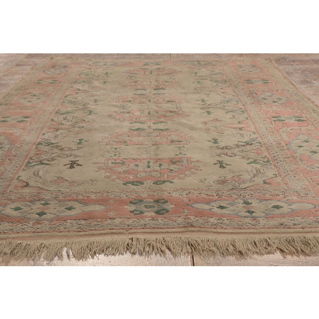 Vintage Turkish Oushak Rug, 06'02 X 08'05 For Sale - Image 9 of 10
