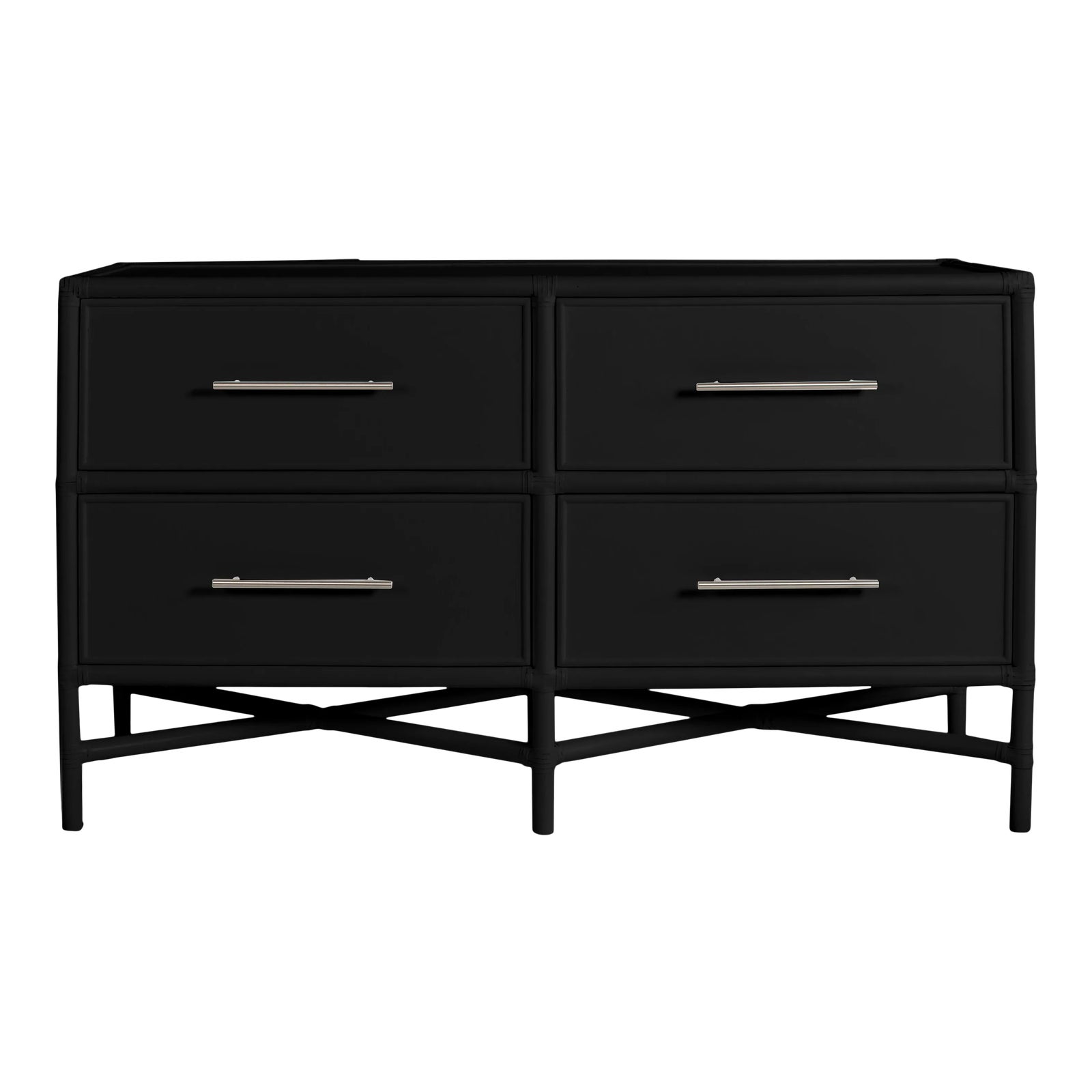 Verona Four-Drawer Dresser in Black | Chairish