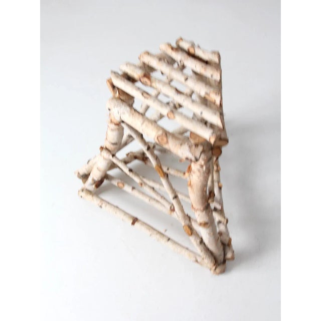 Vintage Birch Bark Table For Sale - Image 6 of 12