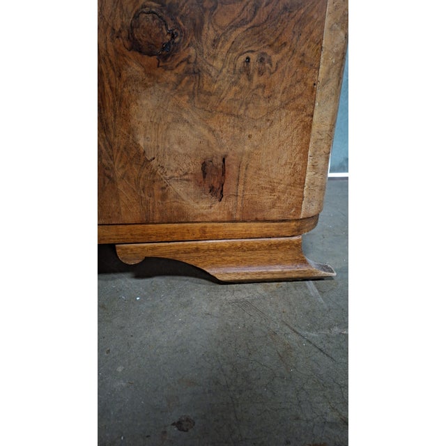 Wood Art Deco Bar Cabinet in Walnut For Sale - Image 7 of 14