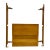 Vintage Twin Size Mid Century Modern MCM Inlaid Border Headboard For Sale