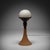 Large Earthy Ceramic and Opaline Glass Floor Lamp from Doria Leuchten, Germany, 1970s For Sale - Image 3 of 11