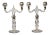 French Glass Candelabra, Pair, Circa 1860 For Sale
