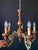 Antique Wood and Brass Chandelier, 1960s For Sale - Image 4 of 11