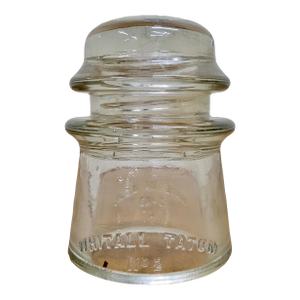 Vintage Whitall Tatum No. 2 Clear Glass Insulator