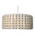 Currey & Company Organic Modern Beige Wood Bead Holcroft Chandelier For Sale