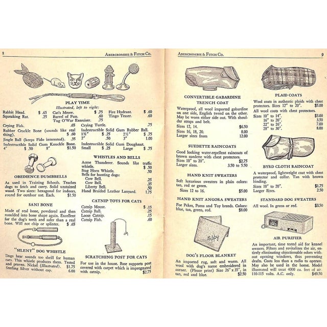 Abercrombie & Fitch 1940 Dog Catalogue For Sale - Image 4 of 8