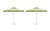 Contemporary Kiwi Sorbet 9' Patio Umbrella, Green & Cream, Set of 2 For Sale - Image 3 of 3