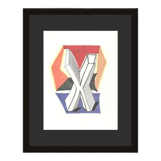 1990s 'X' From 'Hockney's Alphabet' by David Hockney For Sale