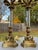 Mid 20th Century French Empire Gilt Bronze 5-Light Candelabra Lamps W/John Richard Shades For Sale - Image 12 of 18