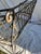 Vintage Lattice Iron Outdoor Bench For Sale - Image 12 of 13